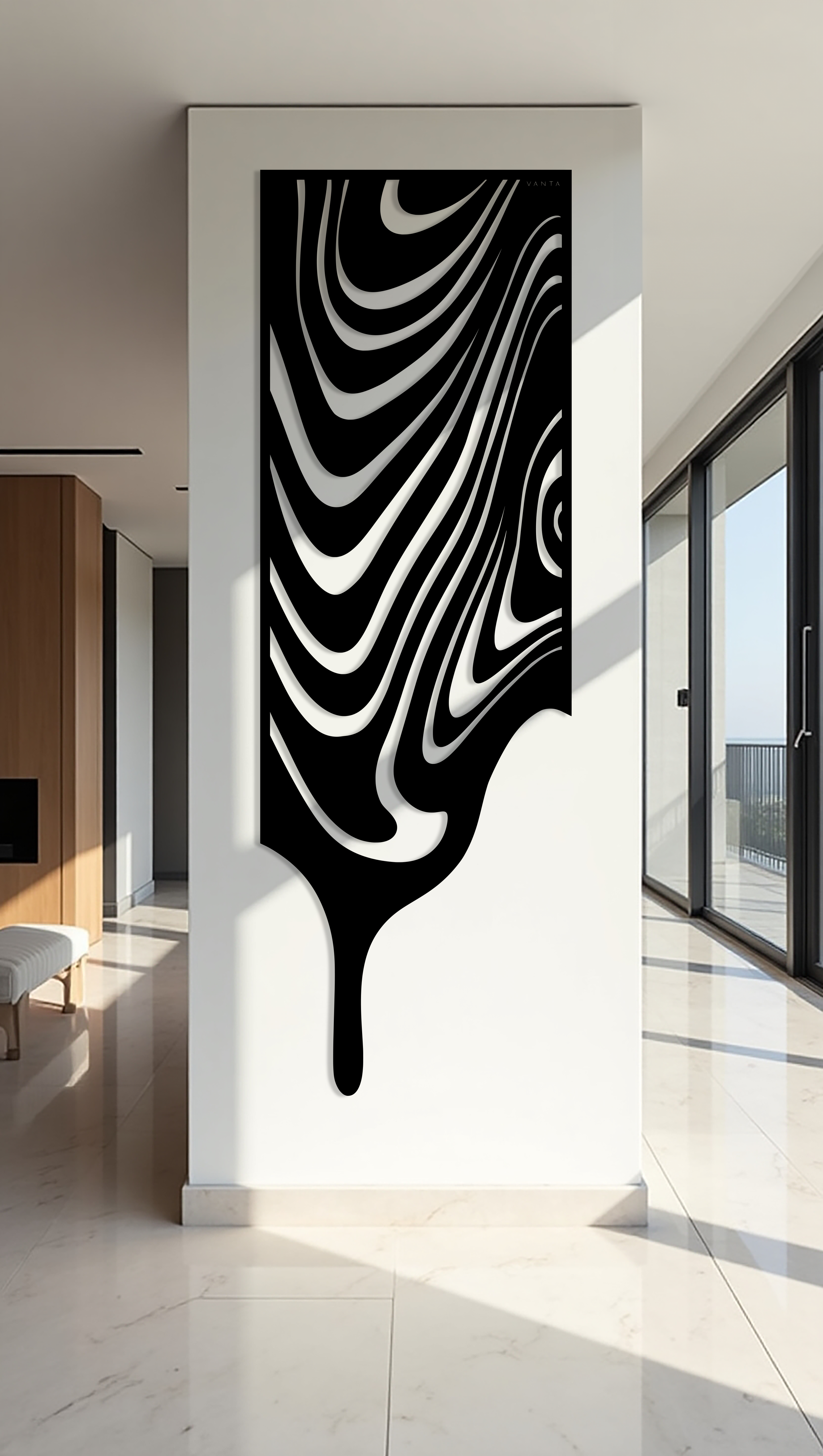 Fluidity Drip Metal Panel