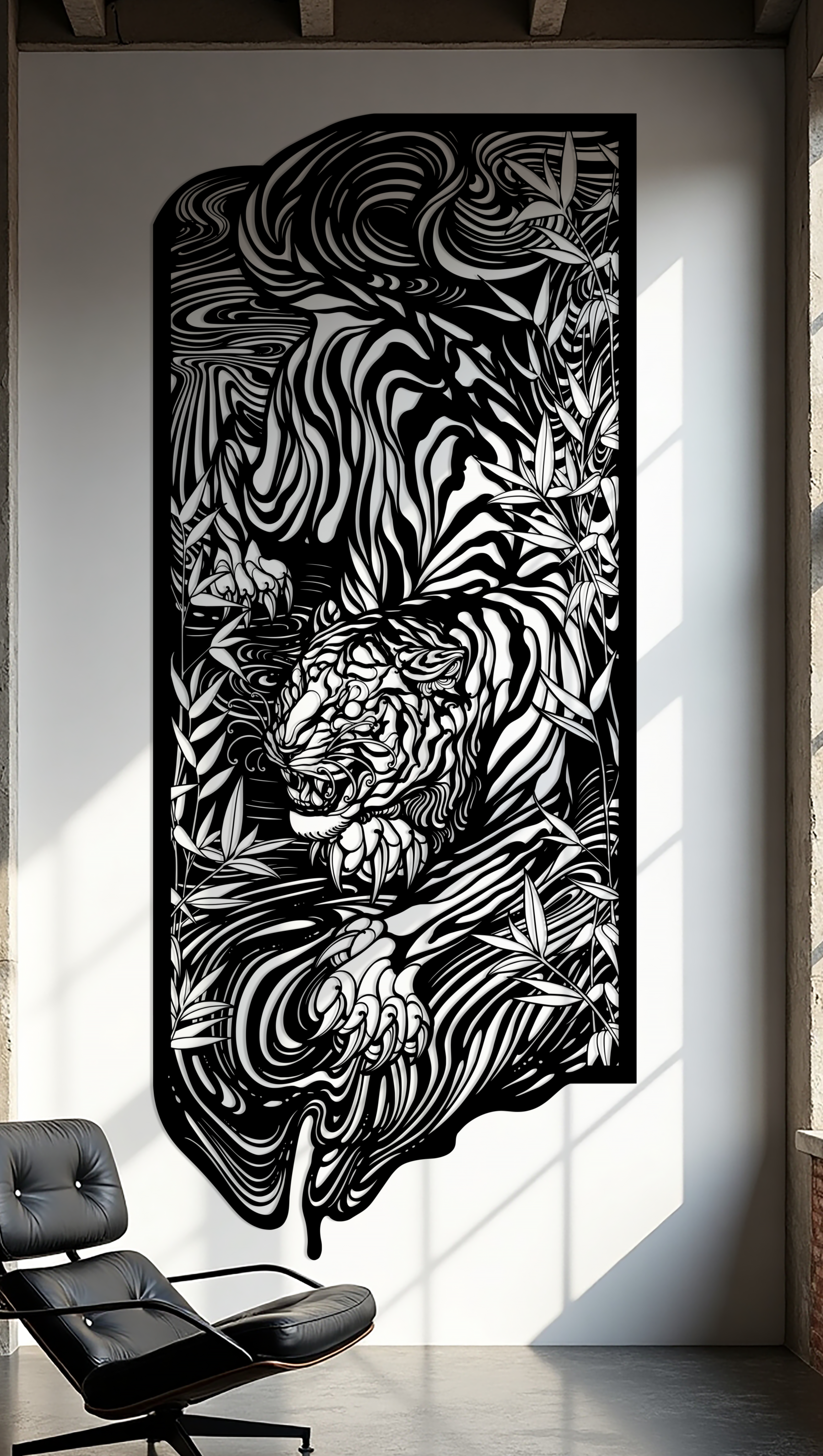 Creeping Tiger Metal Panel