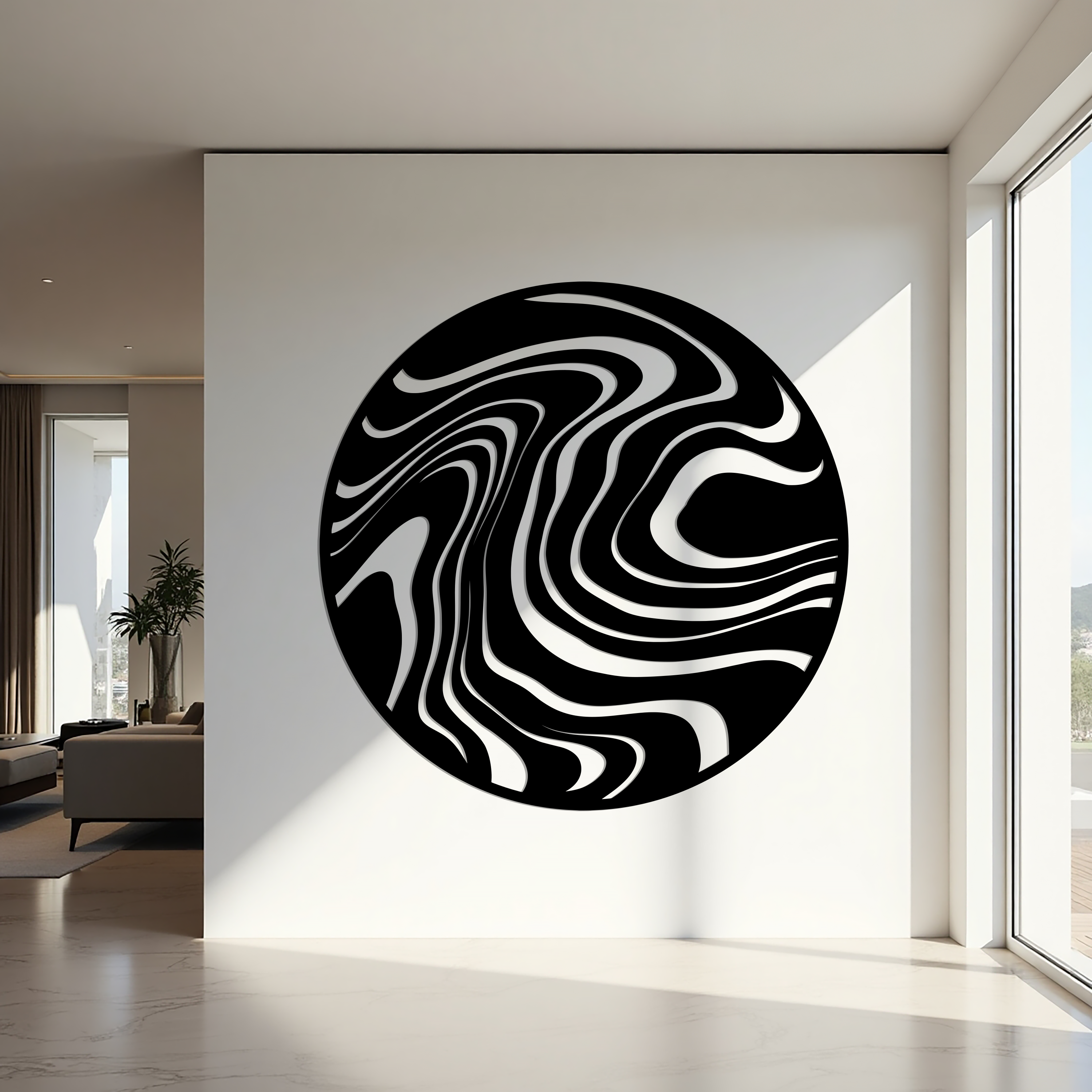 Fluidity Sphere Metal Panel