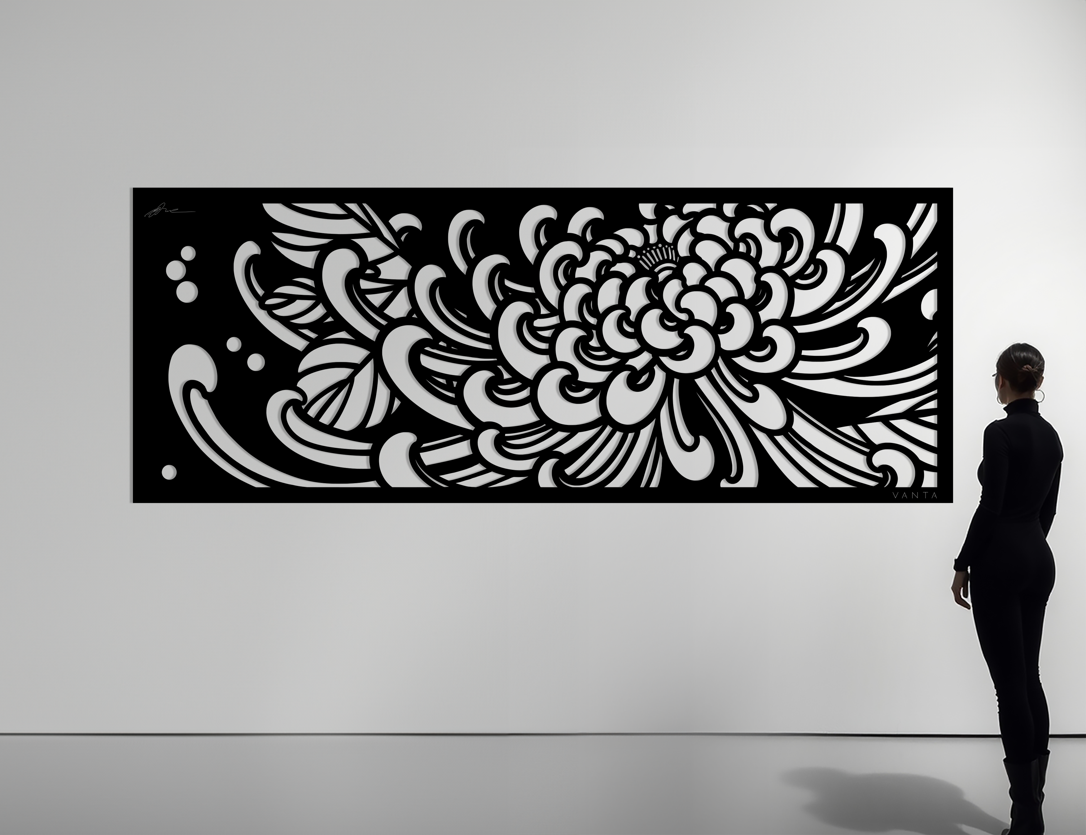 Jake Danielson: Chrysanthemum Metal Panel