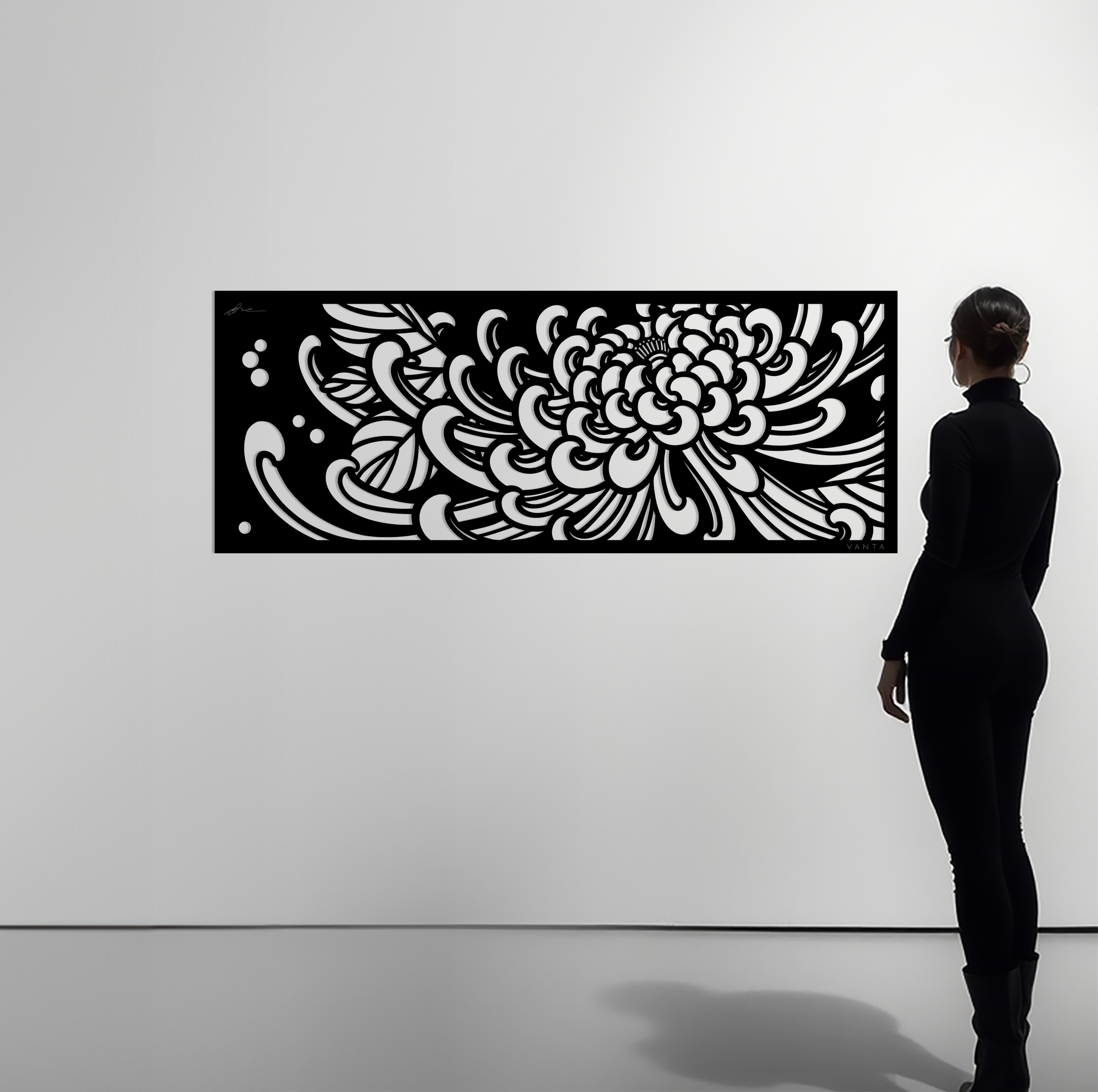 Jake Danielson: Chrysanthemum Metal Panel