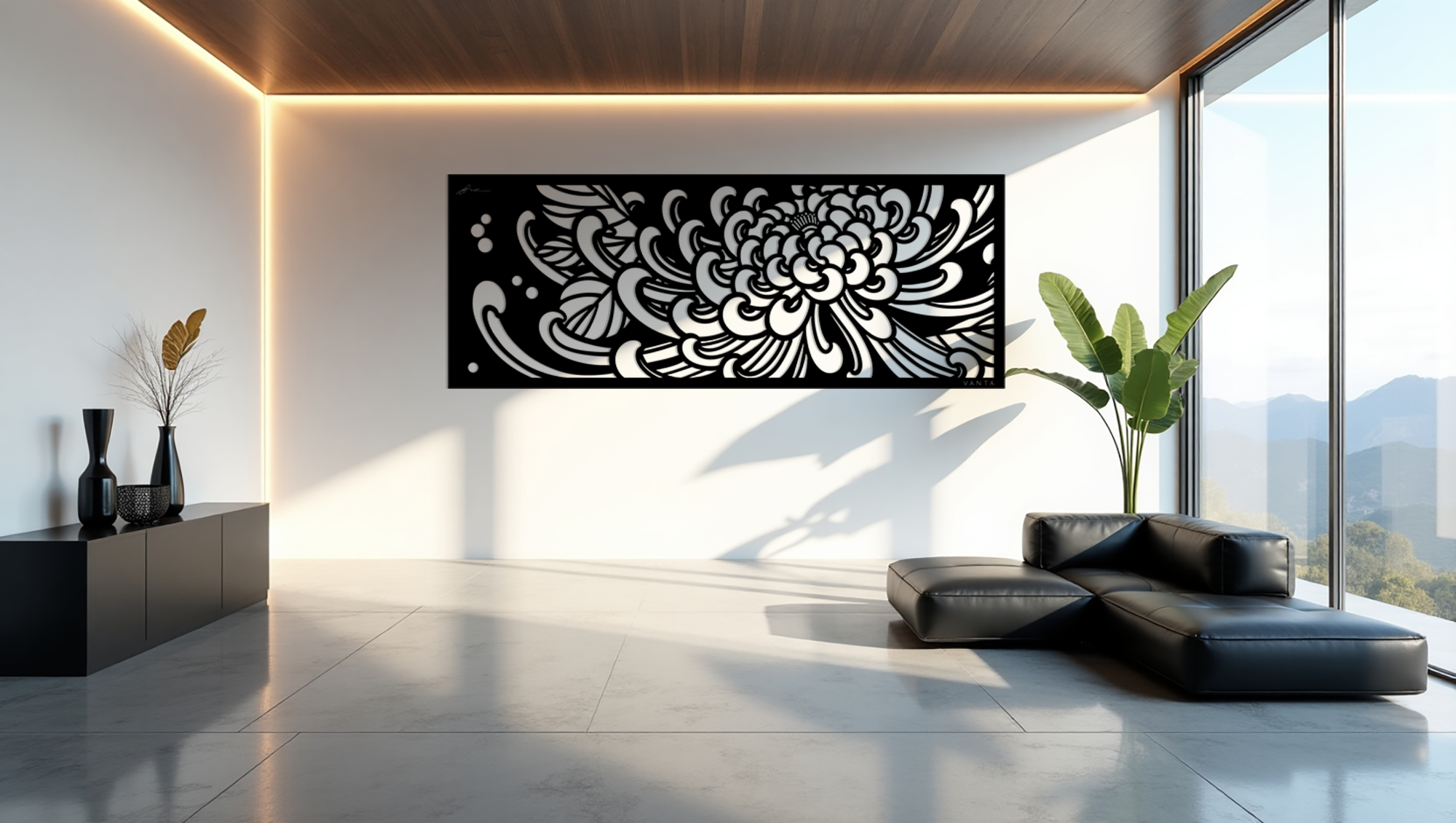 Jake Danielson: Chrysanthemum Metal Panel