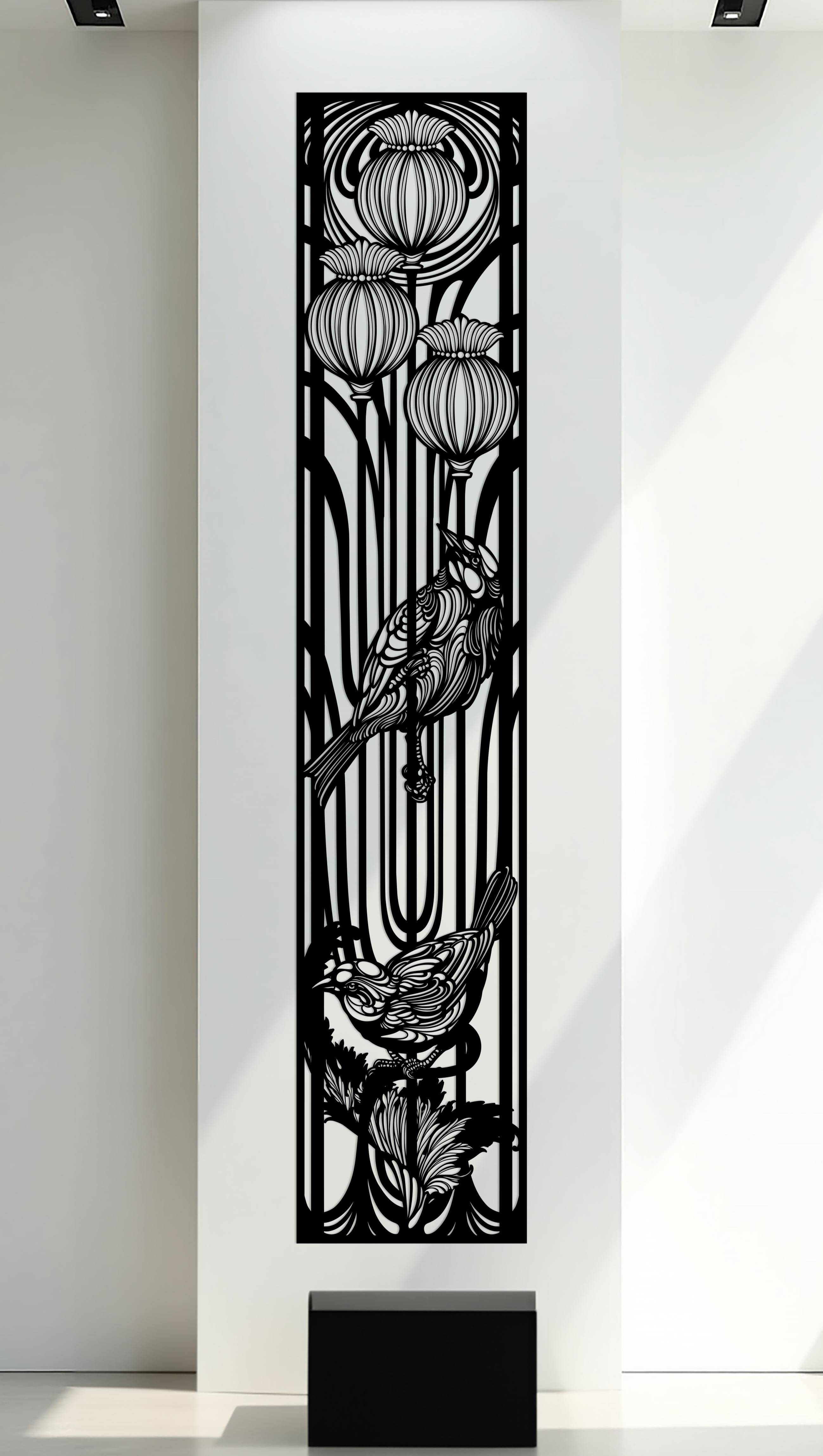 Tall Birds Metal Panel