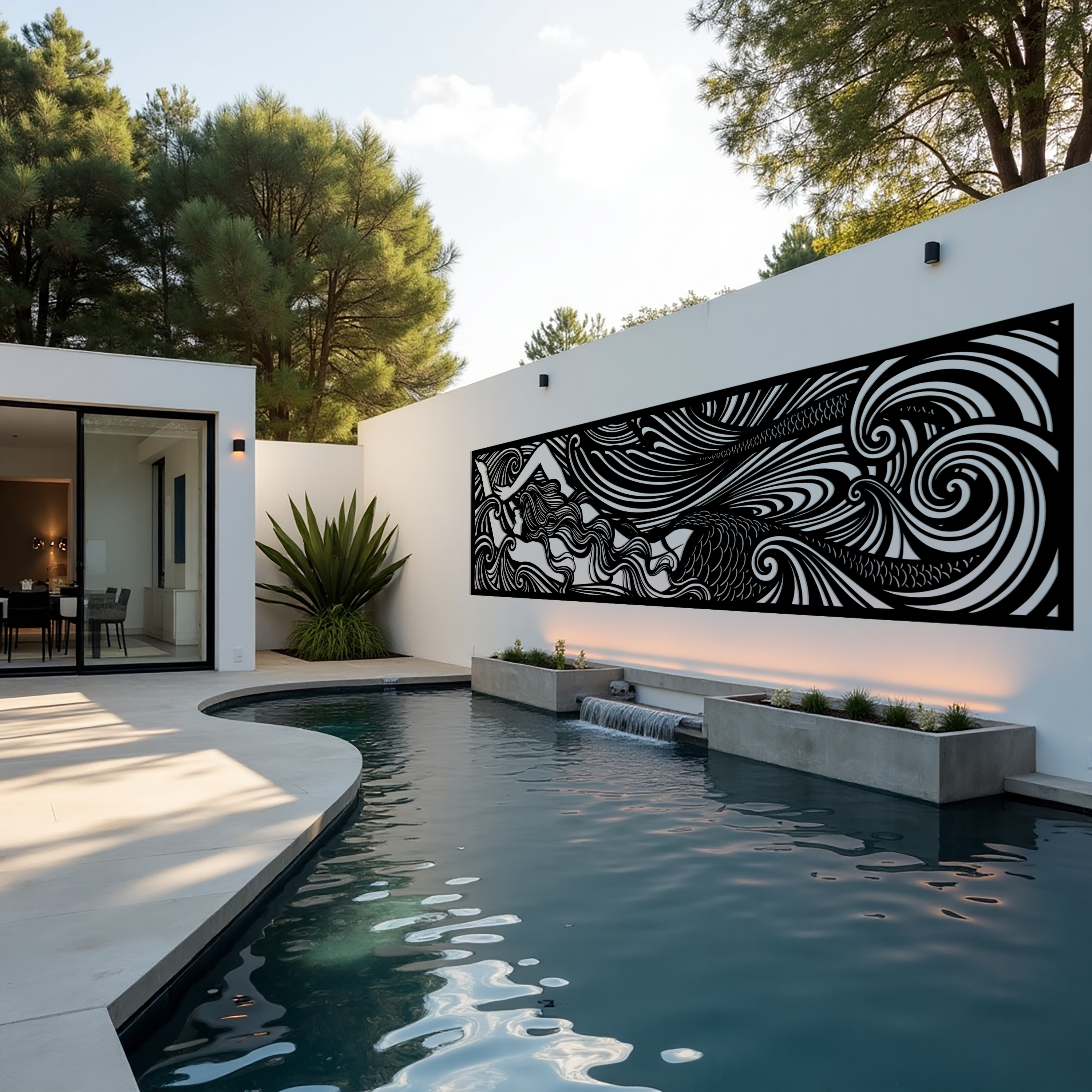 Wave Dancer Metal Panel