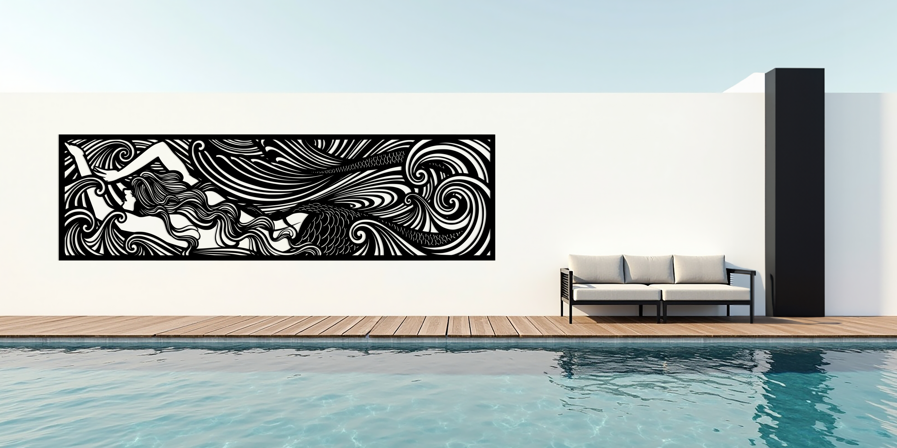 Wave Dancer Metal Panel